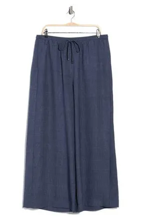 Max Studio Woven Drawstring Pants in Heather Indigo at Nordstrom Rack, Size X-Small