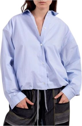 PDR Phisique Du Role Dames, Blouses & Shirts, Blauw, Maat: XS Katoen