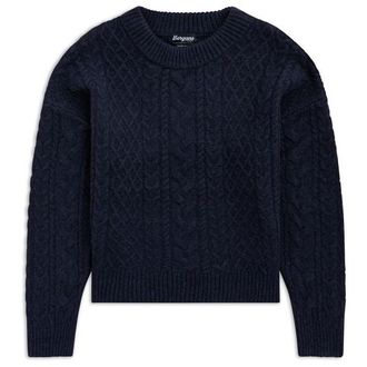 Bergans Lofoten Knitted Wool Jumper Wollpullover f&uuml;r Herren | blau