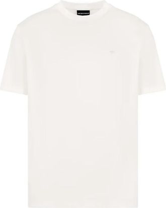 Emporio Armani T-shirt - Heren - T-shirts - Wit - 2XL - Katoen - Tops