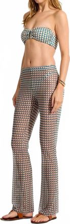 Lenny Niemeyer Tulle Slim Pants In Mini Cubes