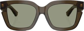 Burberry Green Square Ladies Sunglasses BE4453F 3010/2 54