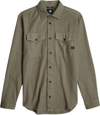 G-Star Casual Overhemden - Heren - Casual Overhemden - Groen - M - Overhemden