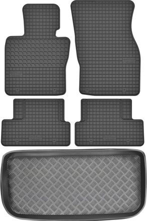 OEM Mini One Cooper Iii Hatchback De 2013. Juego De Alfombrillas De Goma Para Coche + Alfombrilla Para Maletero