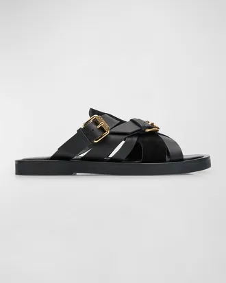 【関税&送料込】Moschino Sandal With Woven Buckle Moschino Sandal With Woven Buckle | italist