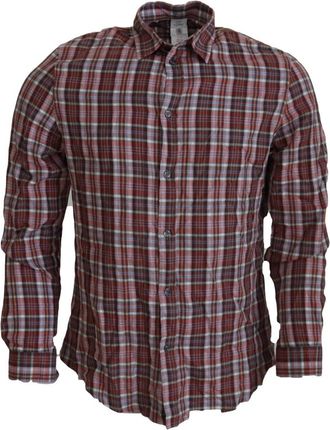Gianfranco Ferre Casual Shirt - Heren - Casual Overhemden - Veelkleurig - 2XS - Katoen - Overhemden