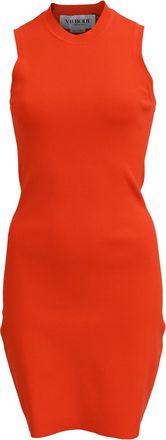 Victoria Beckham VB Body by Victoria Beckham Bodycon Mini Dress in Orange Viscose