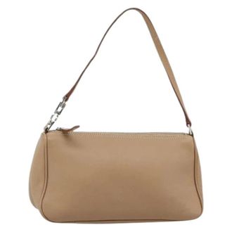 Ferragamo Pre-owned Shoulder Bags, female, Beige, Size: ONE SIZE Pre-owned Shoulder Bag