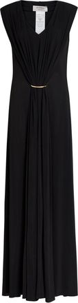 Sportmax Gathered Stretch-jersey Maxi Dress - Black - 10 (UK10 / S)