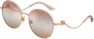 Dolce & Gabbana DG2324 1298EL Womens Sunglasses Gold Size 56