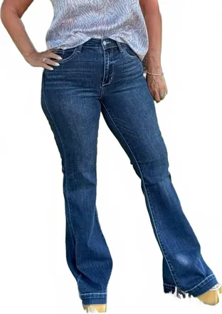 Judy Blue Add Some Flare Jeans In Blue