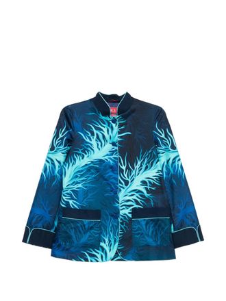F.R.S. F. R.S. Womens Printed Silk Jacket