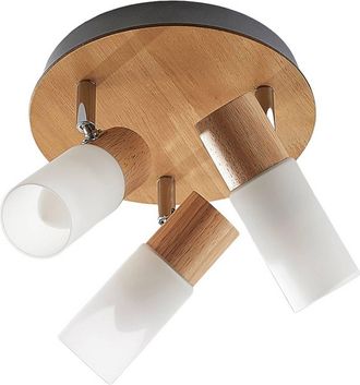 Lindby Foco christoph En Marr&oacute;n De Madera - Lindby