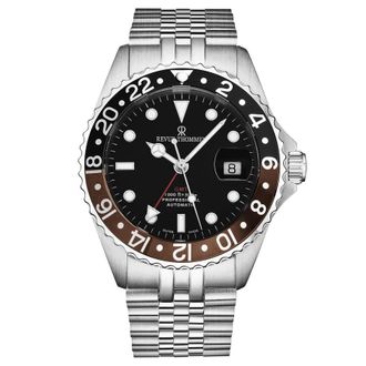 Revue Thommen Diver GMT Automatic Black Dial Mens Watch 17572.2239