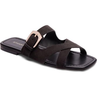 Stuart Weitzman Sai Slide Sandal in Shadow at Nordstrom, Size 7.5