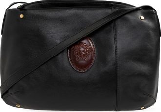 Versace Lou Nappa Schoudertas - Heren - Schoudertassen - Zwart - ONE Size - Leer - Tassen