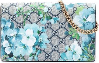 Gucci Pre-owned Gucci GG Supreme Blooms Wallet on Chain Ladies 0U3NKGCT4YQBQXP5