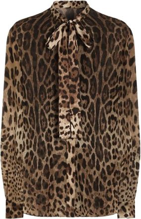 Dolce & Gabbana Shirts - Dames - Overhemden - Bruin - M - Overhemden