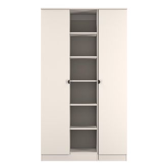 Lewis's Bora Tall 3 Door Robe with shelves in Kashmir - Ready Assembled - Lewiss Home | TJ Hughes