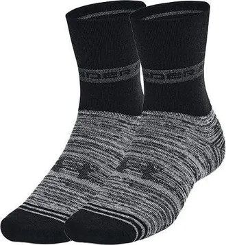 Under Armour Essential Hi Lo Socks 2-Pack Black 1365746-001