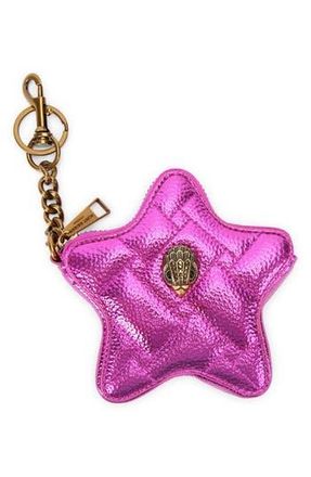 Kurt Geiger Kensington Heart Mirror Bag Charm in Bright Pink at Nordstrom Rack