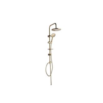 Trade Shop Trade Shop - Saliscendi Bagno Colonna Doccia Miscelatore Oro Soffione Rotondo Doccetta 87306
