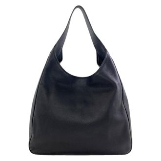 Prada Black Leather Tote Bag (Pre-Owned)