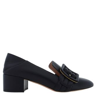 Bally Janelle Buckle Leather Pumps