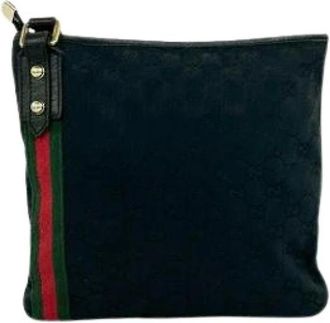 Gucci Pre-owned Vintage Pochette Schoudertas - Dames - Vintage Schoudertas - Zwart - ONE Size - Leer - Vintage