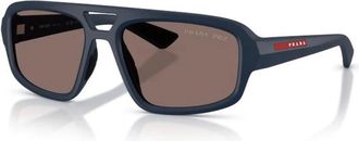 Prada B11Su Zonnebril - unisex - Zonnebrillen - Blauw - 57 MM - Nylon - Accessoires