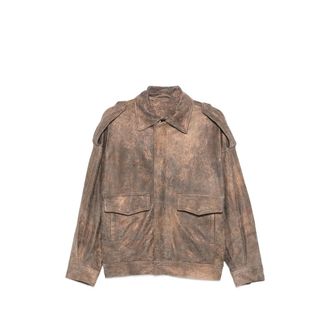 Giorgio Brato Distressed-effect Epaulette Jacket