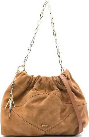 BA&SH June Ruched Chain-link Mini Shoulder Bag