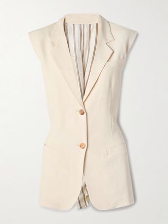 Etro Gilet In Jacquard Floreale - Avorio