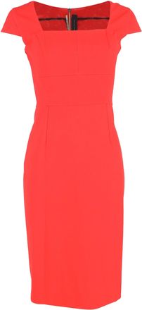 Roland Mouret Jeddler Stretch-Crepe Dress in Red Polyester