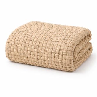 MiCa Decorations Manta cosenza beige h0.5xb130xl180cm