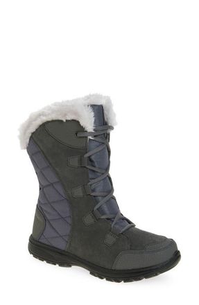 Columbia Ice Maiden II Waterproof Faux Fur Lined Boot in Dove/stratus at Nordstrom, Size 6
