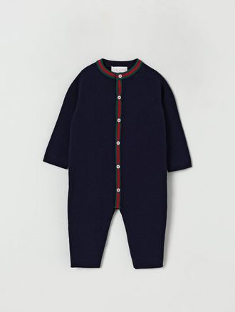 Gucci Tuta in cotone Web Gucci