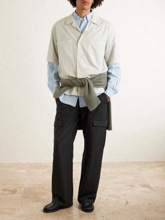 Barena Solana Camp-Collar Cotton-Poplin Shirt