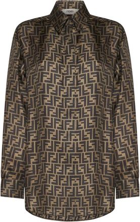 Fendi Shirt - Dames - Overhemden - Veelkleurig - XS - Overhemden