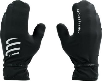 Compressport Hurricane Waterproof Mittens Handschuhe - Unisex | schwarz