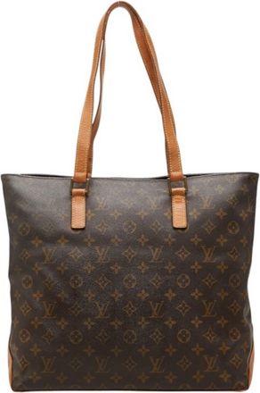 Louis Vuitton Brown Pvc Leather Shoulder Bag Tote Bag (Pre-Owned)