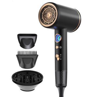 OEM Secador De Pelo Dom&eacute;stico De Alta Potencia Con Pantalla De Temperatura, Flujo De Aire El&eacute;ctrico Fr&iacute;o/calor, 6 Velocidades, Iones Negativos