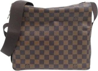 Louis Vuitton Pre-owned Cross Body Bags, male, Brown, Size: ONE SIZE Pre-owned Damier Naviglio Shoulder Bag