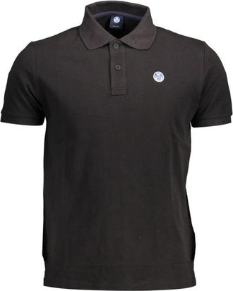 North Sails Korte Mouw Polo Shirt - Heren - Polos - Zwart - XL - Katoen - Tops