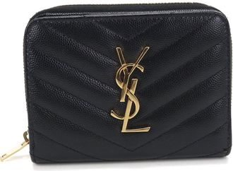 Saint Laurent Black Leather Wallet (Bi-Fold) (Pre-Owned)