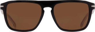 HUGO BOSS Brown Browline Mens Sunglasses BOSS 1599/S 0807/70 56