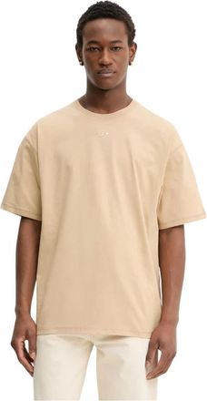 Diesel Tops, Heren, Beige, S, Katoen, T-Lucien-Ihbi T-shirt