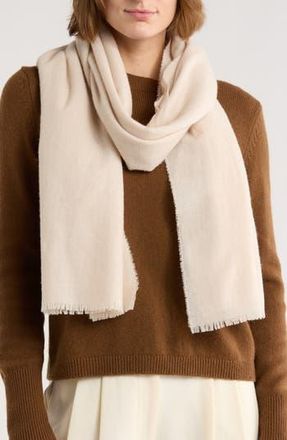 Vince Wool & Cashmere Frayed Scarf in Off White at Nordstrom Rack