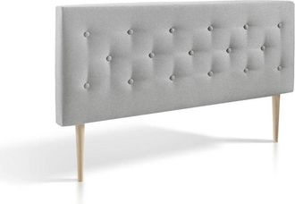 Marckonfort Cabecero Tapizado zeus 160 x 100 x 8 Cm. Capitone En Tela Gris