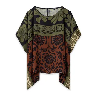 Luisa Cerano Dames, Blouses & Shirts, Veelkleurig, Maat: M Satijn